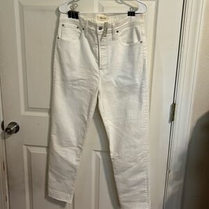 NWT Madewellthw perfect vintage crop jeans